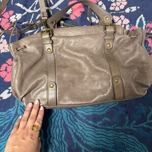 Gerard Darel Brown Leather Crossbody Bag